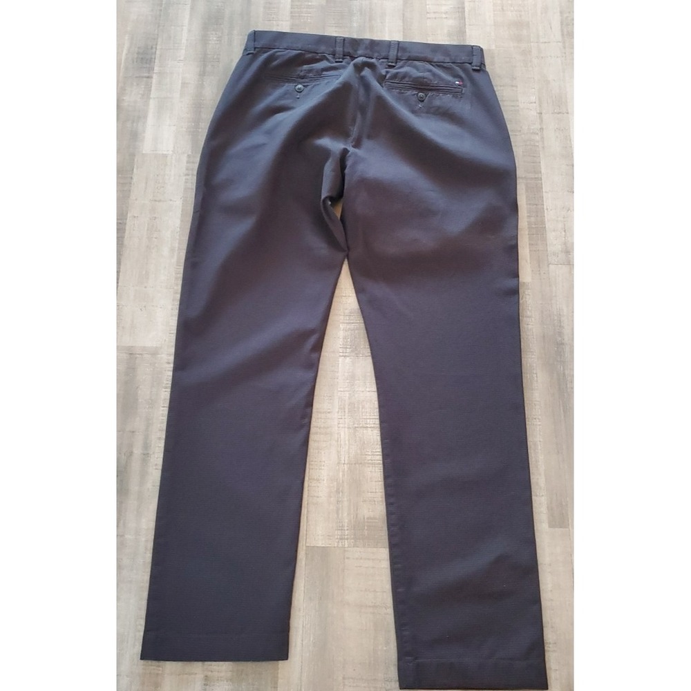 Tommy Hilfiger‎ Mens Dress Pants 33 / 32 Blue Gray mini check plaid pattern - Picture 9 of 10